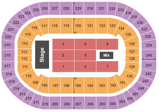 MVP Arena Zac Brown Band Seating Chart